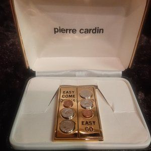 Vintage Pierre Cardin Money Clip Coin Motif